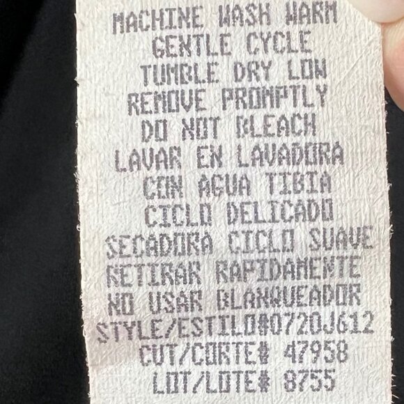 VTG City Triangles Black Maxi Slip Dress Pink Trim Size L Y2K Flowy Prom - Picture 9 of 9